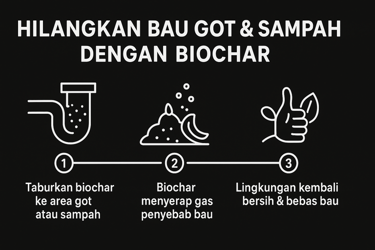 Menghilangkan Bau Got Dan Sampah Dengan Biochar